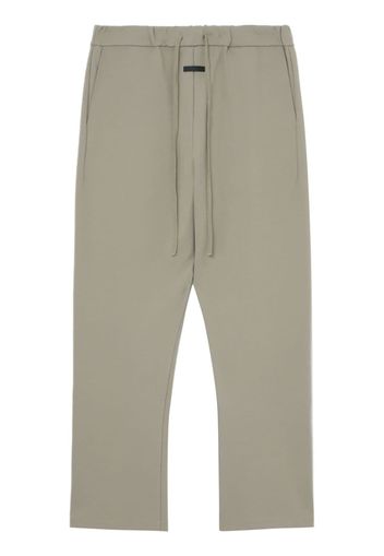 Fear Of God logo-patch drawstring trousers - Grigio