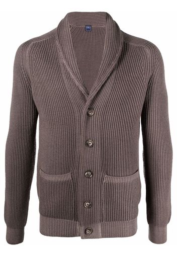 Fedeli button-down knit cardigan - Marrone