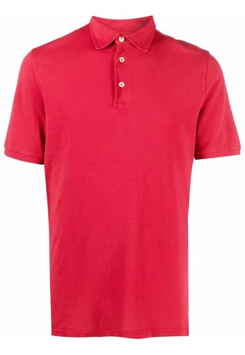Fedeli short-sleeved polo shirt - Rosso