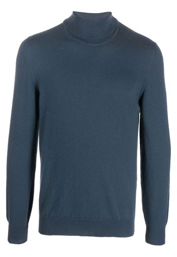 Fedeli roll-neck fine-knit jumper - Blu