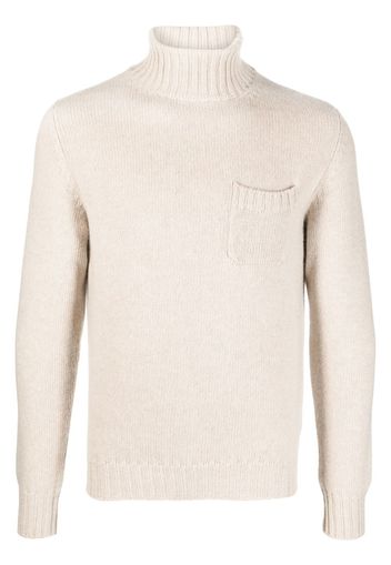 Fedeli chunky-knit roll neck jumper - Toni neutri