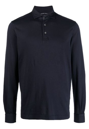 Fedeli long-sleeved polo shirt - Blu