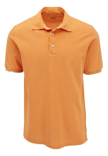 Fedeli short-sleeve cotton polo shirt - Arancione