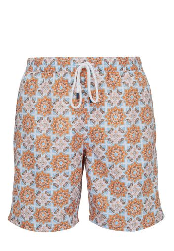 Fedeli graphic-print swimming shorts - Toni neutri