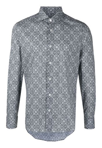 Fedeli paisley print buttoned shirt - Grigio