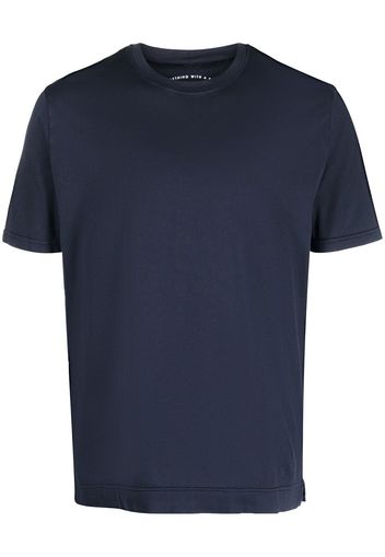 Fedeli crew-neck cotton T-shirt - Blu