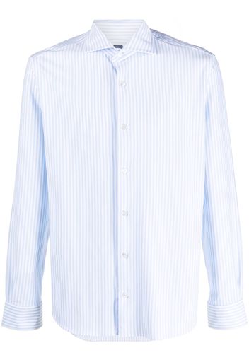 Fedeli long-sleeve buttoned shirt - Blu