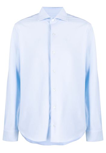 Fedeli long-sleeve buttoned shirt - Blu