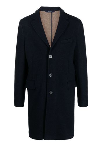 Fedeli single-breasted cashmere coat - Blu