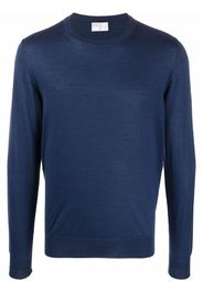 Fedeli crew-neck rib-trimmed jumper - Blu