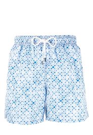Fedeli Madeira Pool-print swim shorts - Blu