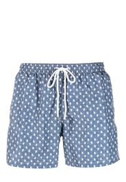 Fedeli penguin-print swim shorts - Blu