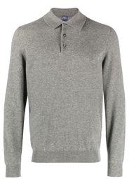 Fedeli long-sleeved cashmere polo shirt - Grigio