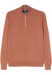 Fedeli cashmere-silk blend fine-knit jumper - Arancione