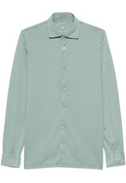 Fedeli plain organic-cotton shirt - Verde