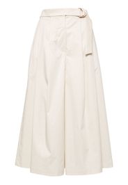 Fedeli cropped wide-leg trousers - Toni neutri