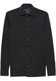 Fedeli plain organic-cotton shirt - Grigio