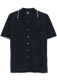 Fedeli contrasting-trim shirt - Blu