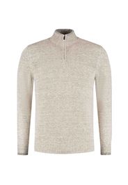 Fedeli zip-neck sweater - Toni neutri