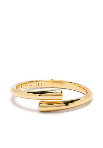Federica Tosi curved two-sided bracelet - Oro