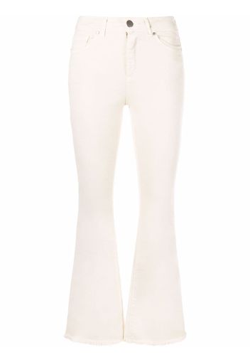 Federica Tosi mid-rise flared jeans - Toni neutri