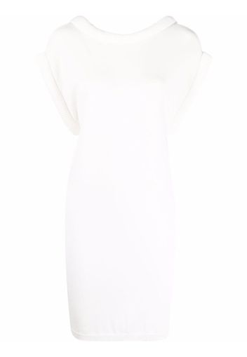 Federica Tosi scoop-back jersey dress - Bianco