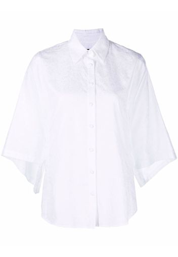 Federica Tosi flared-sleeves cotton shirt - Bianco