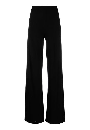 Federica Tosi knitted wide-leg trousers - Nero