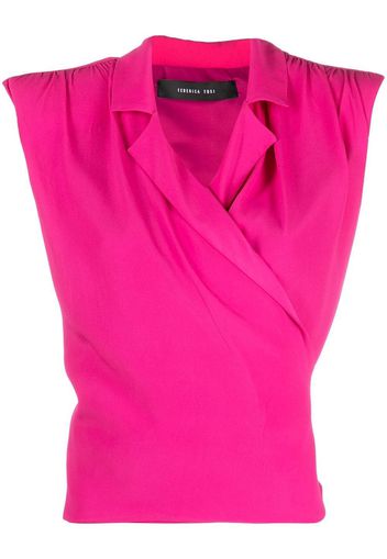 Federica Tosi shoulder pad tank top - Rosa