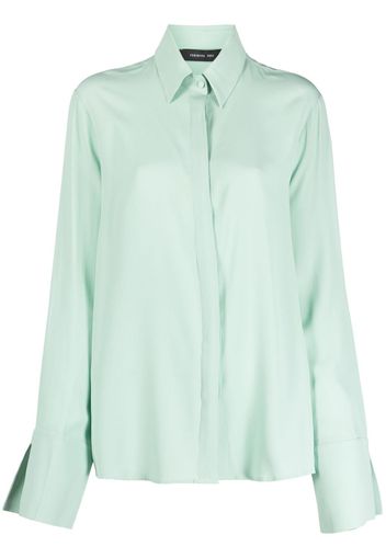 Federica Tosi split-cuff buttoned shirt - Verde