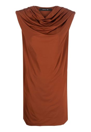 Federica Tosi ruched-detail mini dress - Arancione