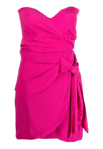 Federica Tosi ruched knotted minidress - Rosa