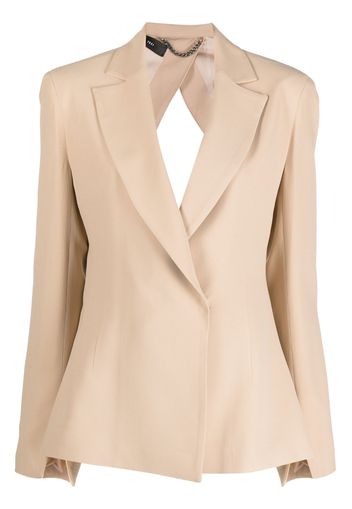 Federica Tosi cut-out-tailored blazer - Toni neutri