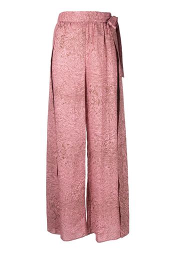 Federica Tosi side-tie wide-leg trousers - Rosa