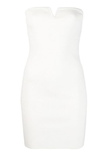 Federica Tosi strapless knitted minidress - Bianco