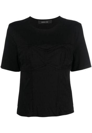 Federica Tosi moulded-cup cotton T-shirt - Nero