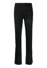 Federica Tosi side-slit slim-fit jeans - Nero