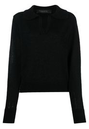 Federica Tosi knitted long-sleeve jumper - Nero