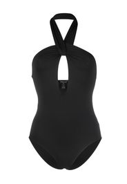 Federica Tosi cut-out halterneck swimsuit - Nero