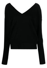 Federica Tosi V-neck long-sleeve cardigan - Nero