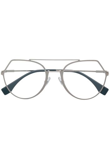 Fendi Eyewear Occhiali modello aviator - Argento