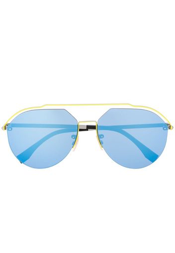 tinted aviator sunglasses