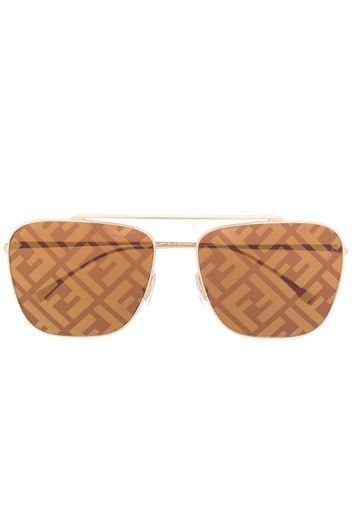 square-frame monogram sunglasses