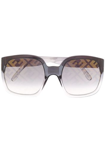 logo print oversized sunglasses