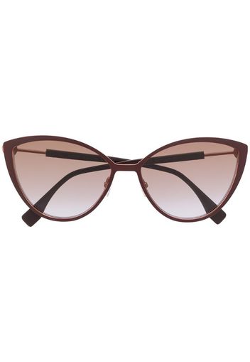 Occhiali da sole cat-eye con logo