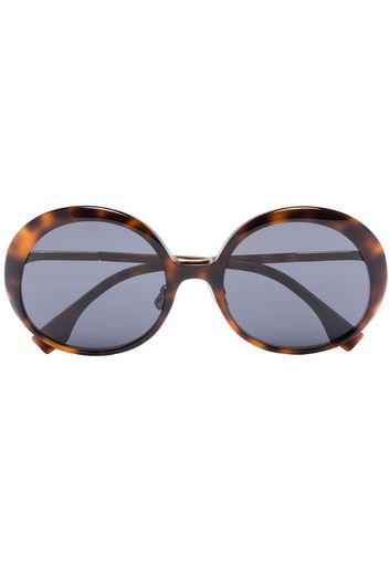 oversize-frame tinted sunglasses