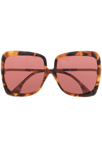 oversized tortoiseshell sunglasses