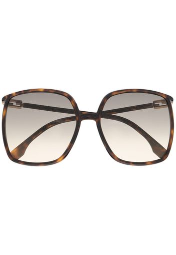 Fendi Eyewear oversized square-frame sunglasses - Marrone