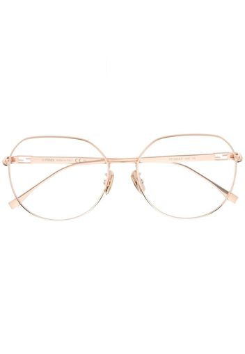 Fendi Eyewear round-frame glasses - Oro