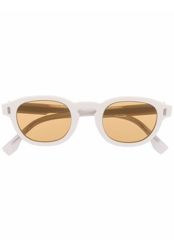 Fendi Eyewear round-frame sunglasses - Bianco